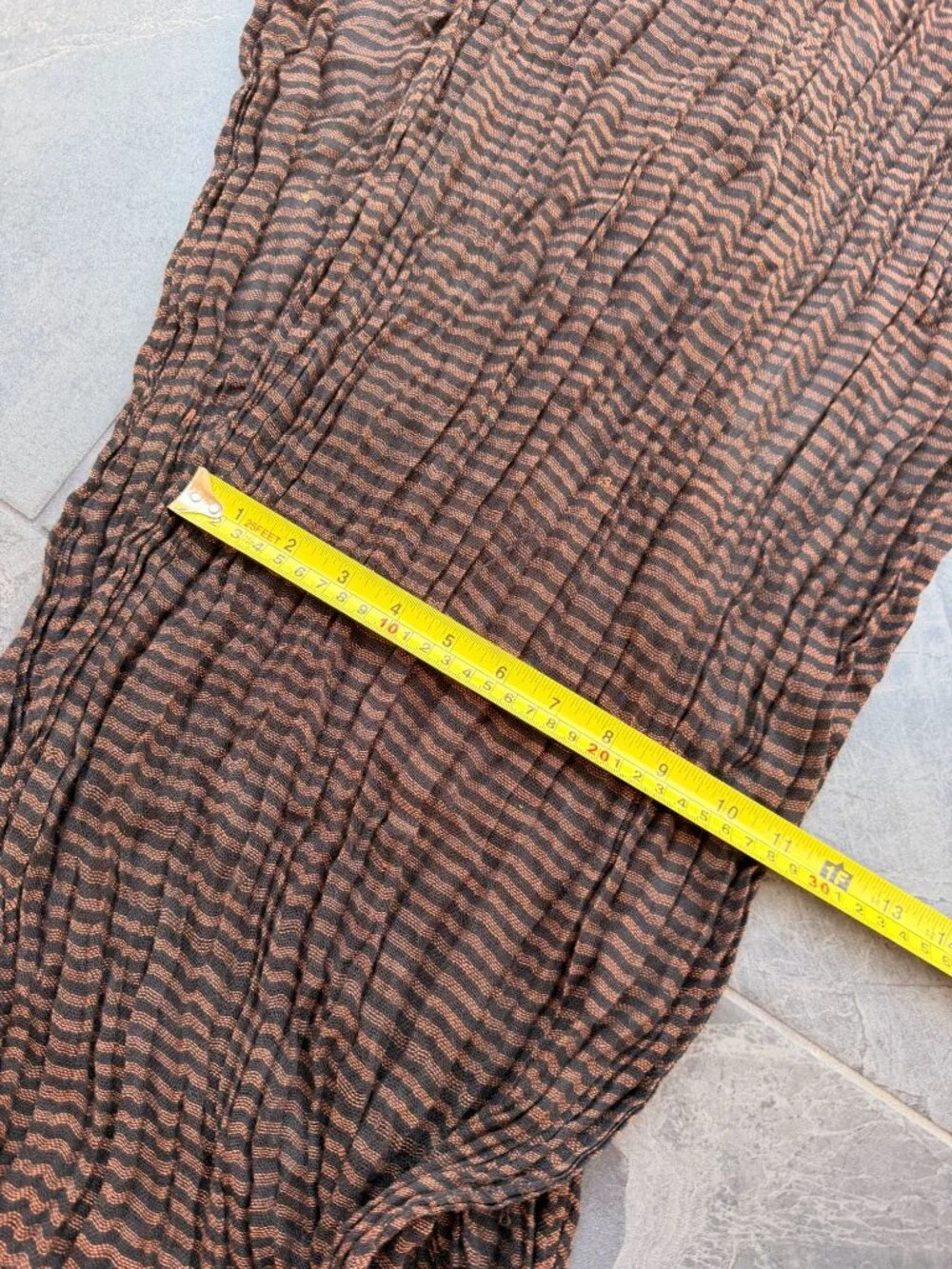 y2k festival brown scarf